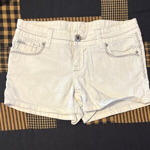 Rue21 Cream Jean Shorts for Women